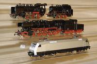 E-Lok, MÄrklin, 1998, Spur HO, Nr. 34351, silberfarben, Lok lÄuft nicht an, wohl durch lange Lagerung, min. bespielt, im orig. Karton