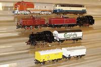 Konvolut, MÄrklin, 60er Jahre und spÄter, Spur HO, best. aus: Diesellok Nr. 3060 (Santa Fe) , Tenderlok Nr. 3000, Tenderlok Betr.-Nr. 89006, ...