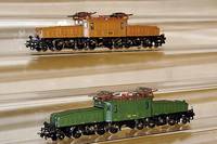 E-Lok, MÄrklin-Hamo, 70er Jahre, Spur HO, Nr . 8356, Krokodil, grÜn, im orig. Karton, unbespielt, Fkt. nicht geprÜft