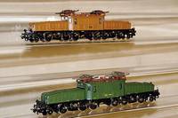 E-Lok, MÄrklin-Hamo, 70er Jahre, Spur HO, Nr . 8356, Krokodil, braun, im orig. Karton, unbespielt, Fkt. nicht geprÜft
