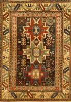 Lesgi Alt, Kaukasus, um 1930, Wolle auf Wolle, ca. 133 x 97 cm, SchÄtzwert: 3600.- EURO, EHZ: 3 (altersbedingt in einen guten Erh ...