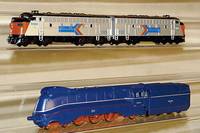 Diesellok, MÄrklin, 1997, Spur HO, Nr. 33621 , silber/blau/rot, "Amtrak", neuwertig, intakt , im orig. Karton, fast unbespielt