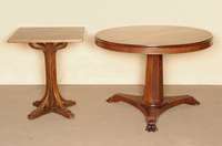 Beistelltisch, Österreich, um 1895/1900, Thonet, Klebezettel auf der Unterseite, Bugholz, Buche, nimmt den Jugendstil vorweg, teilrestauriert, ...