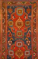 Kazak, Rußland, um 1910, Wolle auf Wolle, ca. 325 x 130 cm, SchÄtzwert: 4500.- EURO, EHZ: 2-3 (altersbedingt gesamt in einen guten ...