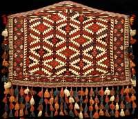 Asmalyk antik, Turkmenistan, Naturfarben, u m 1900, feine glanzreiche Wolle geknÜpft auf W olle, ca. 100 x 70 cm, feine KnÜpfung, feiner weicher ...