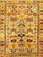 Shirwan, Kaukasus, um 1900, Wolle auf Wolle, ca. 151 x 130 cm, SchÄtzwert: 3500.- EURO, EHZ: 4, sehr selten und sammelwÜrdig. sc hÖne ...
