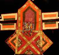 Kamelschmuck, Usbekistan, um 1900, Seidenbestick, ca. 65 x 61 cm, SchÄtzwert: 650.- EURO, EHZ: 3