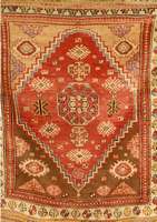 Bergama, TÜrkei, um 1930, Wolle auf Wolle, ca. 130 x 115 cm, SchÄtzwert: 2200.- EURO, EHZ: 3 (altersbedingt in einen guten Erhaltung szustand), ...