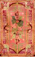 Seltener Teppich Ostturkestan, um 1920, Wolle auf Baumwolle, ca. 250 x 160 cm, SchÄtzwert: 3000.- EURO, EHZ: 3