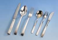 FrÜhstÜcksbesteck, WMF, fÜr 12 Personen, 800er Silber, best. aus: Gabel, Messer und LÖffel, Messergriffe mit Stahl gefÜllt, Gew. total ca. 1100 ...