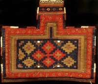 Salztasche Afschar Alt, Persien, um 1920, Wolle auf Wolle, ca. 47 x 55 cm, SchÄtzwert: 950.- EURO, EHZ: 3