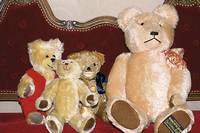 Grosser TeddybÄr, Sonneberg, Made by Johanna Haida, H.ca.48cm, mit Brummstimme
