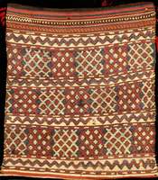 Seltene Kurden Tasche Antik, Nordwestpersie n, 19.Jahrhundert, reine Pflanzenfarben, Wolle geknÜpft auf Wolle, ca. 74 x 63 cm, schÖne fe ine ...