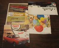 4x PROSPEKT DODGE - 60er Jahre bunt