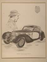 MO.GIRAUDEL "Bugatti Stevio 1957" - Offsetdruck