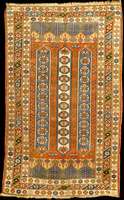 Bergama alt, Zentralanatolien TÜrkei, reine Naturfarben, um 1930/1940, Wolle geknÜpft auf Wolle, ca. 160 x 100 cm, feine bis mittelfein e ...