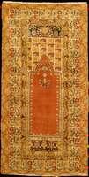 Ghiordes alt, Zentralanatolien TÜrkei, Natu rfarben, um 1940, feine Wolle geknÜpft auf Wol le, ca. 220 x 112 cm (seltenes Format), mittel feine ...