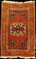Malayer antik, Westpersien, Naturfarben, um 1900, Wolle geknÜpft auf Baumwolle, ca. 210 x 142 cm, mittelfeine KnÜpfung, fester robuster Griff, ...