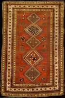 FrÜher Kazak antik, Zentralkaukasus Kazak-G ebiet, reine Pflanzenfarben, mitte 19.Jahrhund ert, Wolle geknÜpft auf Wolle, ca. 206 x 137 c m, feine ...