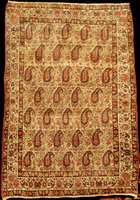 Musealer Kerman antik, SÜdpersien, reine Na turfarben, um 1900, Wolle geknÜpft auf Baumwol le, ca. 180 x 126 cm, feine KnÜpfung, SchÄtzwe rt: ...