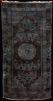 Feiner Pow Tow antik, China, um 1900, feine glanzreiche Wolle geknÜpft auf Baumwolle, ca. 105 x 58 cm, feine feste KnÜpfung, feiner Gri ff, ...