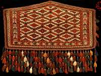 Sehr hochwertiger Asmalyk antik, Turkmenist an, reine Naturfarben, ende 19.Jahrhundert, fe ine kostbare Wolle geknÜpft auf Wolle, ca. 120 x 65 cm, ...