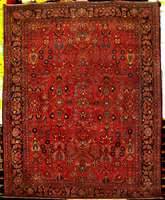 Hochwertiger feiner Lilian antik, Westpersi en (Us Re-Import), um 1900, feine glanzreiche Korkwolle geknÜpft auf Baumwolle, ca. 350 x 27 0 cm, ...