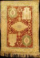 Kaisery Seide antik, TÜrkei, um 1900, Seide geknÜpft auf Baumwolle, ca. 126 x 93 cm, Erha ltung: 3 (Insgesamt guter Zustand), selten und ...