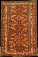 Alpan Kuba antik, Ostkaukasus Kuba-Shirwan Gebiet, Naturfarben, ende 19.Jahrhundert, Woll e geknÜpft auf Wolle, ca. 197 x 130 cm, sehr f eine ...