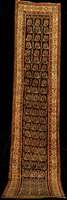 Nordwestpersischer Kurden LÄufer antik, rei ne Pflanzenfarben, ende 19.Jahrhundert, Wolle geknÜpft auf Baumwolle, ca. 450 x 88 cm (selte nes ...