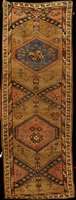Seltene antike Persische Galerie, Nordwestp ersien, Naturfarben, um 1900, Wolle geknÜpft a uf Wolle, ca. 305 x 115 cm, mittelfeine KnÜpfu ng, ...