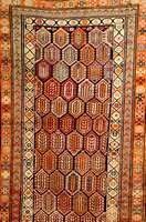 Seltener Karabagh LÄufer alt, Kaukasus um 1920, Wolle auf Wolle, ca. 326 x 107 cm, EHZ: 2-3