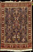 Weramin antik, Zentralpersien, um 1900/1910 , feine alte Wolle geknÜpft auf Baumwolle, ca. 213 x 146 cm (Weramin Teppiche in kleineren B rÜcken ...