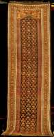 Kurdische Galerie antik, Nordpersien/Azerba idjan, reine Naturfarben, ende 19.Jahrhundert, Wolle geknÜpft auf Wolle, ca. 368 x 105 cm, f eine bis ...