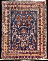 Kerman Lawer antik, SÜdpersien, um 1900, Wo lle geknÜpft auf Baumwolle, ca. 155 x 118 cm, Erhaltung: 3 (gleichmÄßig dÜnner Flor ansonste n gut ...