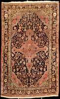 Djosan antik, Westpersien, Naturfarben, um 1900, Wolle geknÜpft auf Baumwolle, ca. 207 x 131 cm, Erhaltung: 2-3 (Insgesamt gut erhalten ), ...