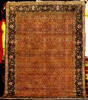Agra antik, Indien, um 1900/1910, feine Wol le geknÜpft auf Baumwolle, ca. 370 x 272 cm, f eine feste KnÜpfung, feiner Griff, hervorragen de alte ...