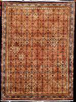 Seltener feiner Seiden Senneh alt, Nordwest persien, um 1950, feine reine Naturseide mit c a. 20 % Wolle geknÜpft auf Baumwolle, ca. 110 x 80 cm, ...
