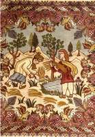 Hereke, TÜrkei, ca. 30 Jahre, Korkwolle, ca. 62 x 62 cm, SchÄtzwert: 600.- EURO, EHZ: 2
