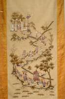 Seidenstickerei China antik, China, um 1890, reine Naturseide, ca. 210 x 90 cm, SchÄtzwert: 1800.- EURO, EHZ: 3