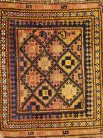 Gashgai Taschenfront, Persien, um 1920, Wolle auf Wolle, ca. 60 x 50 cm, EHZ: 4