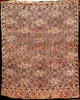 Seltener kleiner Jomud antik, Turkmenistan, ende 19. Jahrhundert, feine glanzreiche Wolle geknÜpft auf Wolle, ca. 65 x 55 cm (ungewÖhnl iches ...