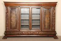 Vielzweckschrank, deutsch, um 1910, Korpus Weichholz/Hartholz, im italienischen Renaissancestil, Fuß und Lisenen bzw. Kopf zum grÖßten Teil ...