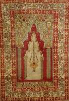 Anatol Gebetsteppich antik, TÜrkei, um 1900, Wolle auf Baumwolle, ca. 167 x 120 cm, SchÄtzwert: 3500.- EURO, EHZ: 3