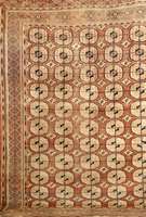 Buchara antik, Turkmenistan um 1900, Wolle auf Wolle, ca. 240 x 190 cm, EHZ: 4-5