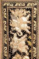 Metallstickerei Asien alt, um 1920, Metall, ca. 155 x 85 cm, EHZ: 2