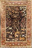 Hereke fein, ca. 20 Jahre, reine Naturseide, ca. 93 x 63 cm, EHZ: 2, ca. 1,0 Mio. Kn/qm