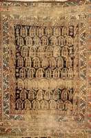 Senneh antik, Persien um 1880, Wolle auf Baumwolle, ca. 149 x 129 cm, EHZ: 5
