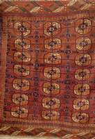 Tekke Herdteppich antik, Turkmenistan um 1900, Wolle auf Wolle, ca. 145 x 123 cm, EHZ: 3-4