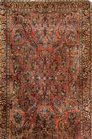 Sarogh antik (US Re-Import), Persien, um 1900, Korkwolle, ca. 205 x 130 cm, EHZ: 3 (alt ersbed. in einem guten Gesamtzust.), selten u. sammelw., ...